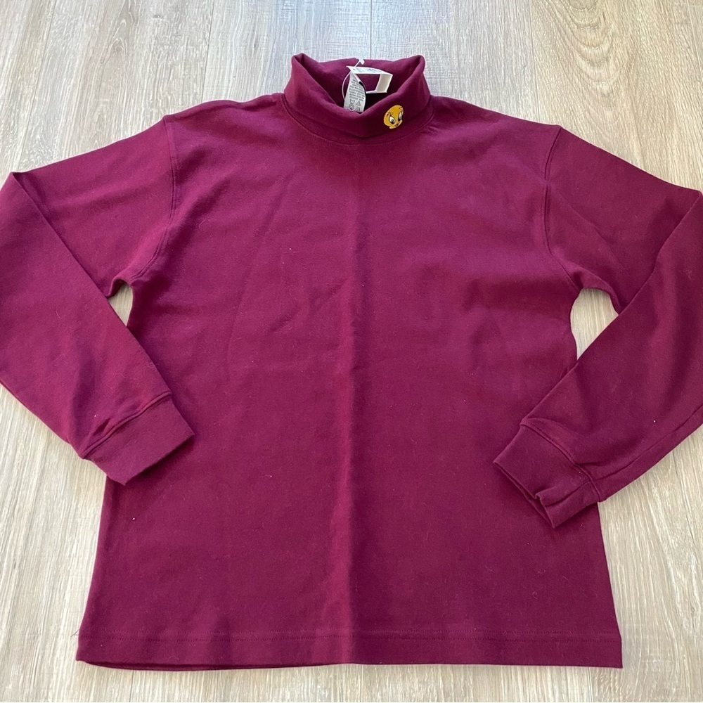 ⭐️3/$25 Vintage Warner Bros Studio Store Kids Turtleneck Shirt Sz XL